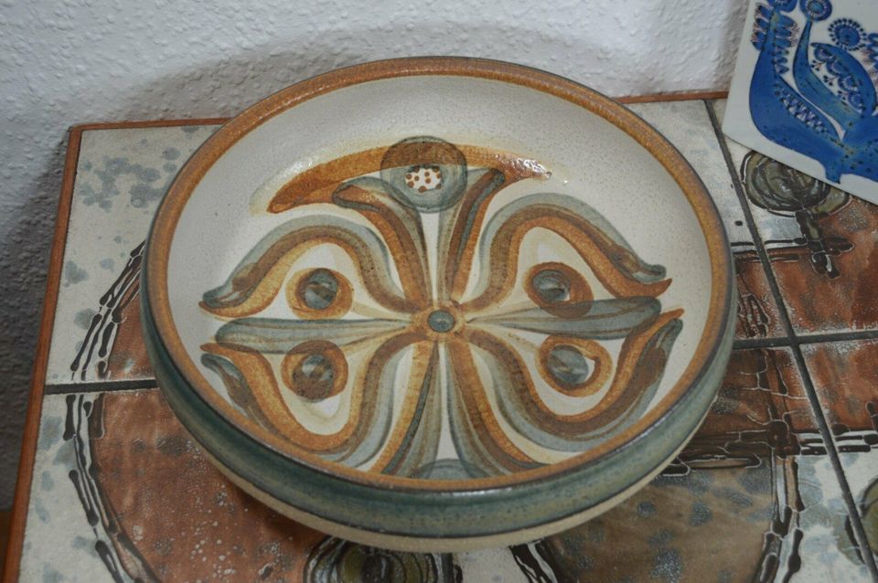 Große Søholm Stentøj Dänemark Keramik Schale 3218/4 Noomi Backhausen 1960s Danish Design