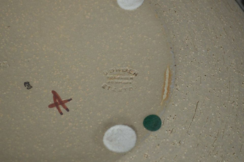 Große Søholm Stentøj Dänemark Keramik Schale 3218/4 Noomi Backhausen 1960s Danish Design