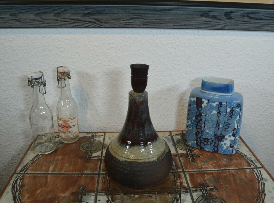 Mid-Century Frank Tromborg Keramik Tisch Lampe 1960’s Danish Design