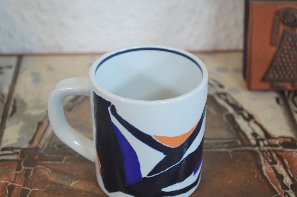 Royal Copenhagen fajance vintage krus 1982 Inge Lise Koefoed