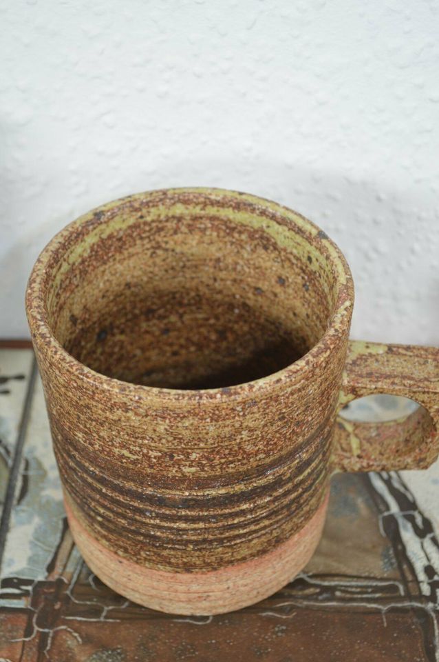 Tue Poulsen Becher Modern Art Studiokeramik Brutalist 1960's Danish Design