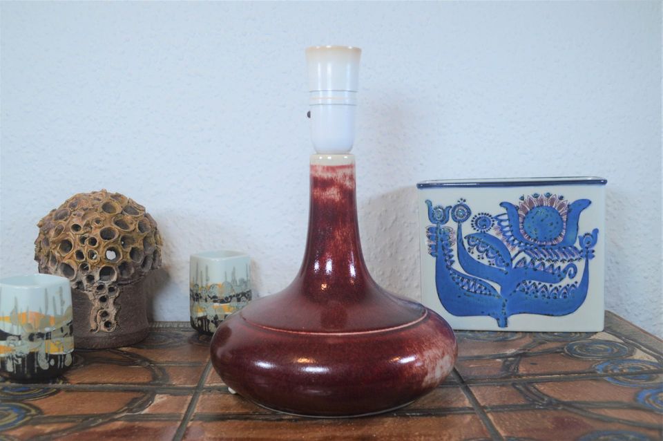 Mid-Century Desiree Stentøj Danmark Keramik Tischlampe 1960s Danish Modern Design dänische moderne Kunstkeramik