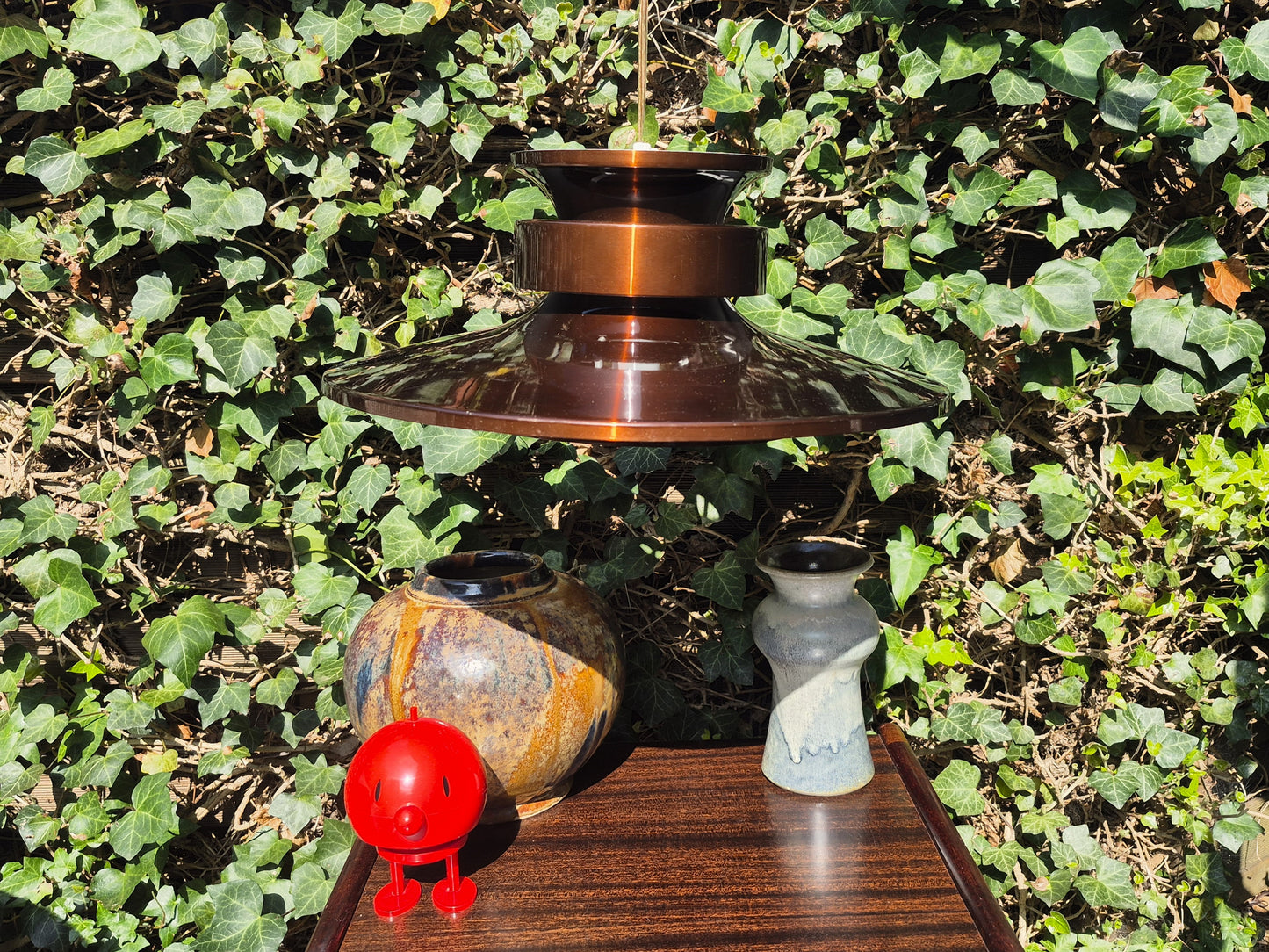 Große dänische Mid-Century Designlampe 1970er Jahre Hängelampe im Jo Hammerborg Design Danish MCM zeitgenössischer dänischer Designklassiker