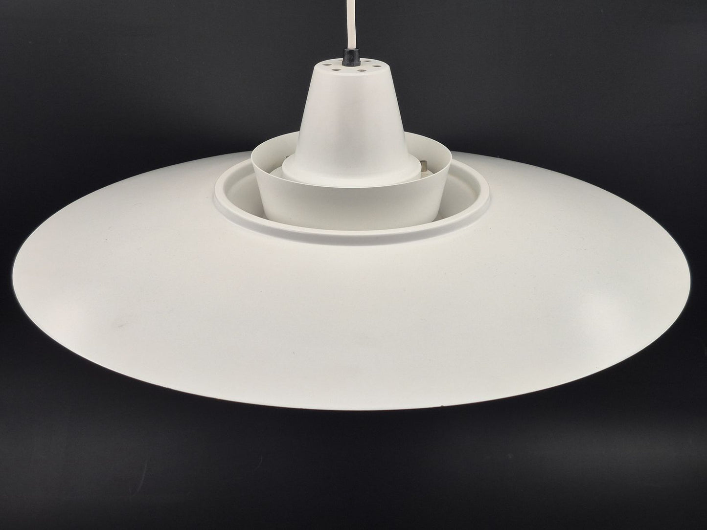 Seltene große Danish Modern David Super-Light Denmark Type 240 Aluminium Pendellampe Mogens Davidsen Design 1970’s Superlight AS Designlampe (Kopie)