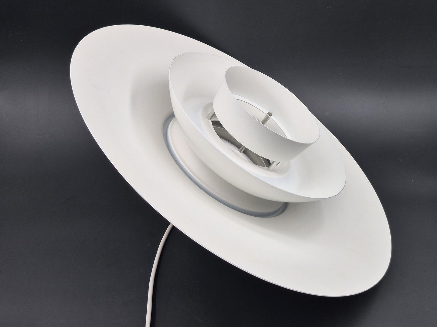 Seltene große Danish Modern David Super-Light Denmark Type 240 Aluminium Pendellampe Mogens Davidsen Design 1970’s Superlight AS Designlampe (Kopie)