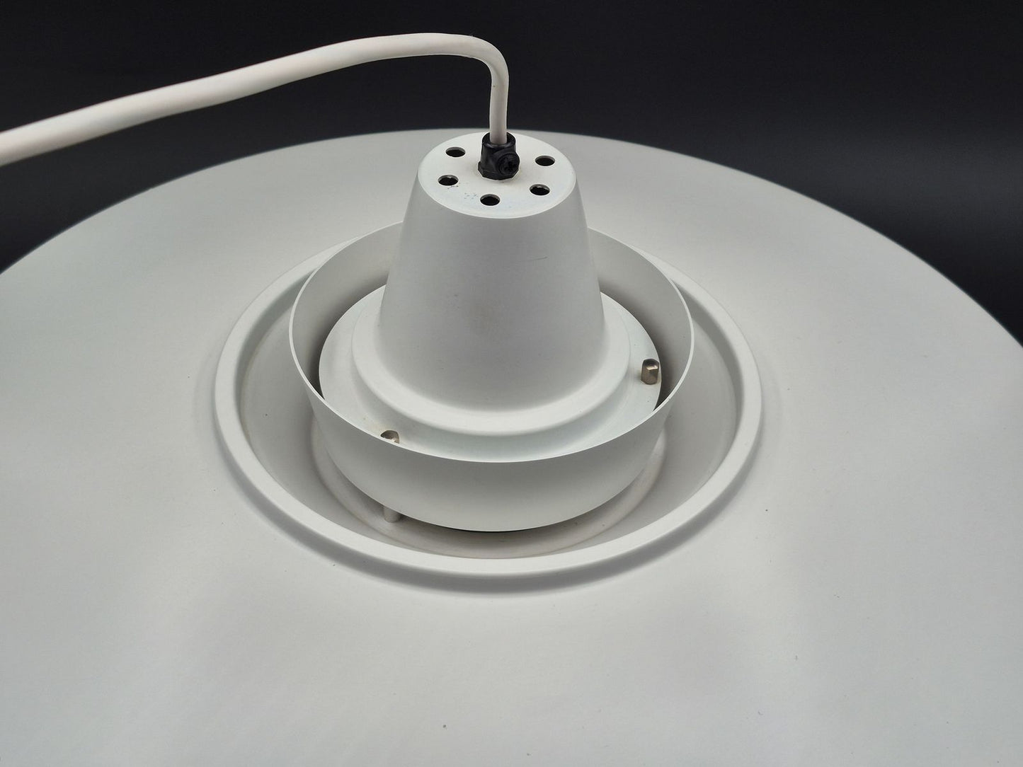 Seltene große Danish Modern David Super-Light Denmark Type 240 Aluminium Pendellampe Mogens Davidsen Design 1970’s Superlight AS Designlampe (Kopie)