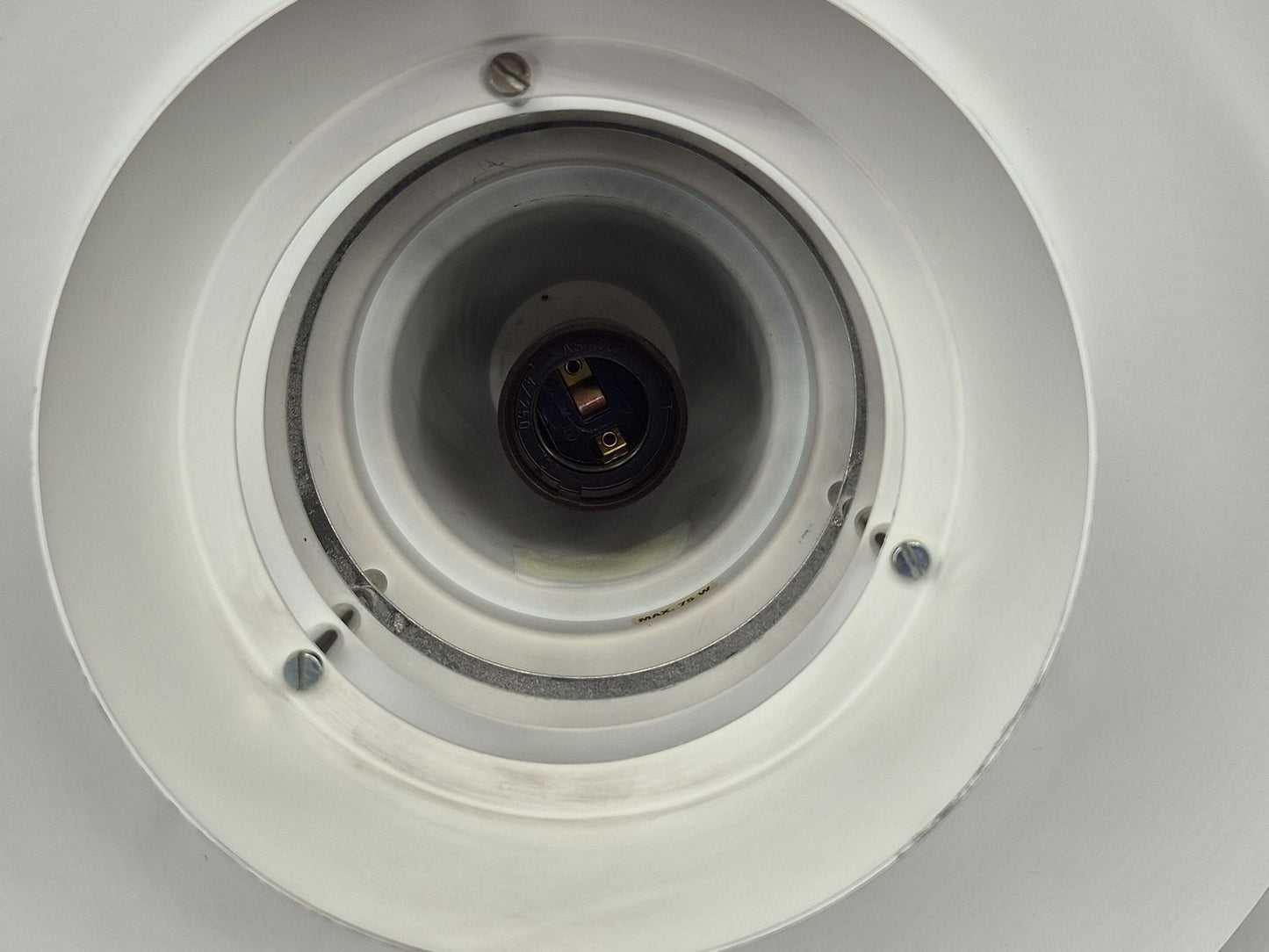 Seltene große Danish Modern David Super-Light Denmark Type 240 Aluminium Pendellampe Mogens Davidsen Design 1970’s Superlight AS Designlampe