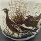 Vintage dänische Royal Copenhagen Fajance Vase 1062/5357 Nils Thorsson Diana Design mit Fasanen, Danish Design 1970er Jahre MCM Designklassiker
