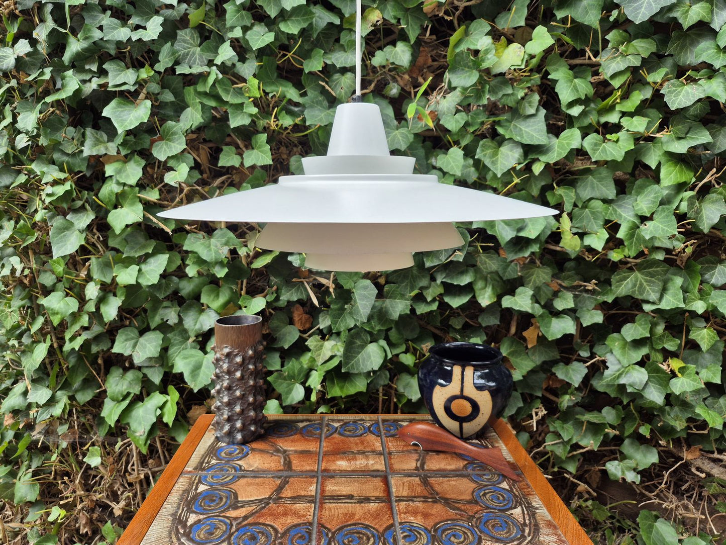 Seltene große Danish Modern David Super-Light Denmark Type 240 Aluminium Pendellampe Mogens Davidsen Design 1970’s Superlight AS Designlampe (Kopie)