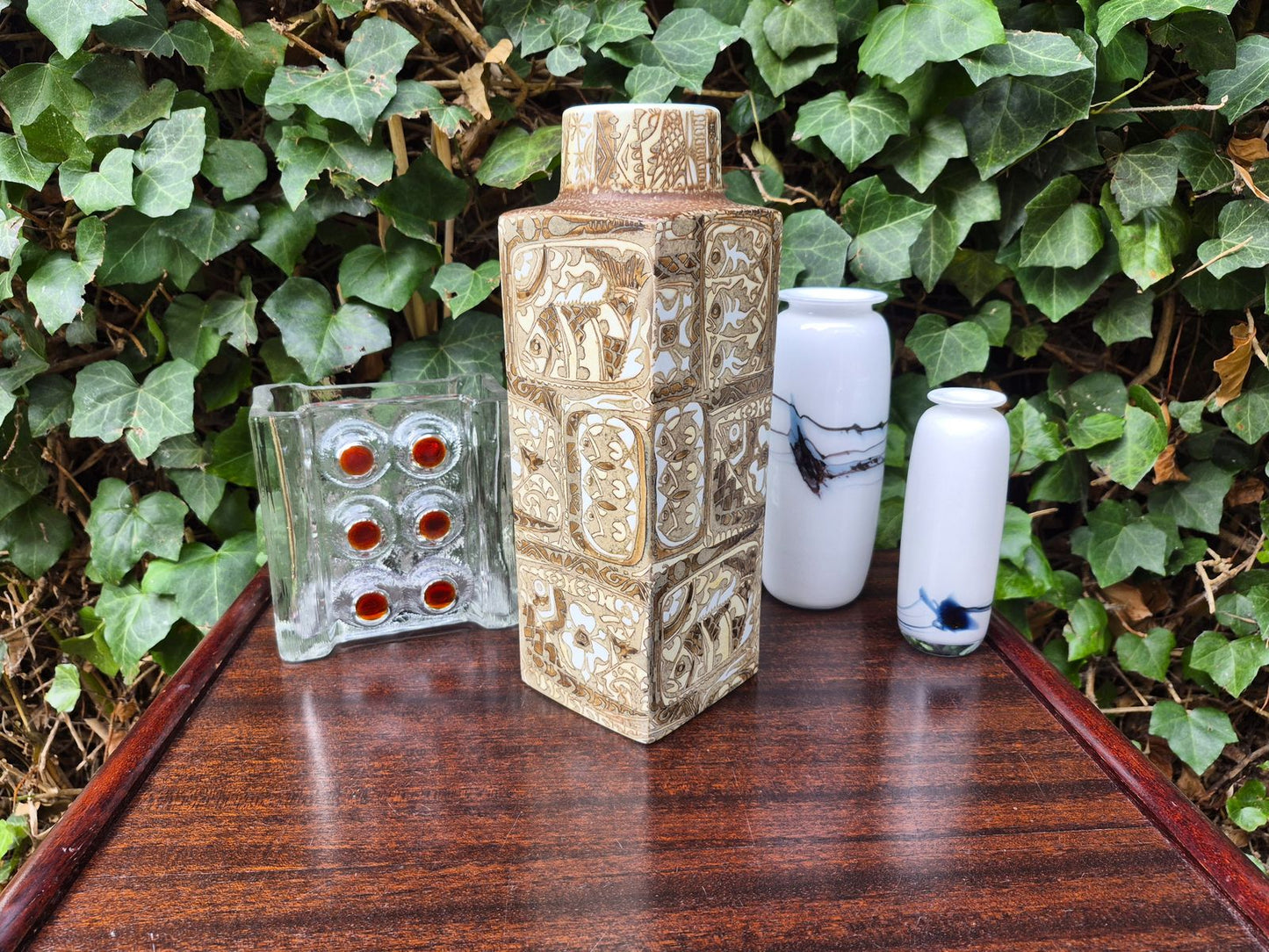 Große Vintage Royal Copenhagen Nils Thorsson Baca Design Fajance Vase 719/3475 28cm Höhe 1960s Mid-Century Danish Modern Designklassiker