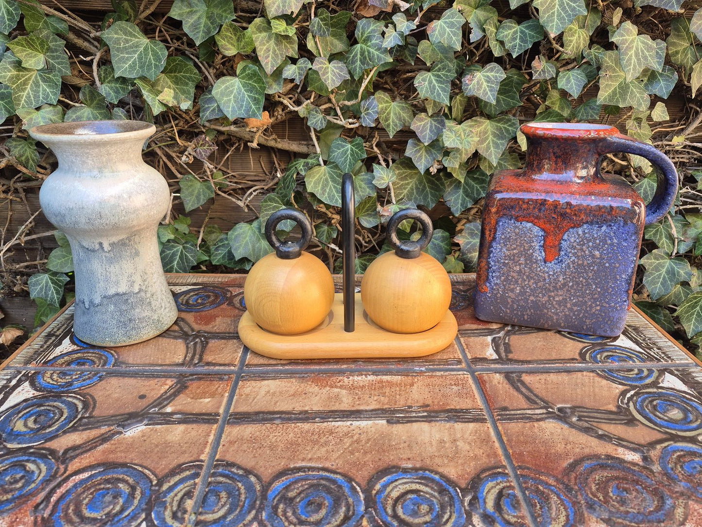 MCM Bodum Denmark kugelförmige Salz und Pfeffer Mühlen 1980s Richard Nissen Danish Modern Designklassiker - dänisches Vintage Design (Kopie)