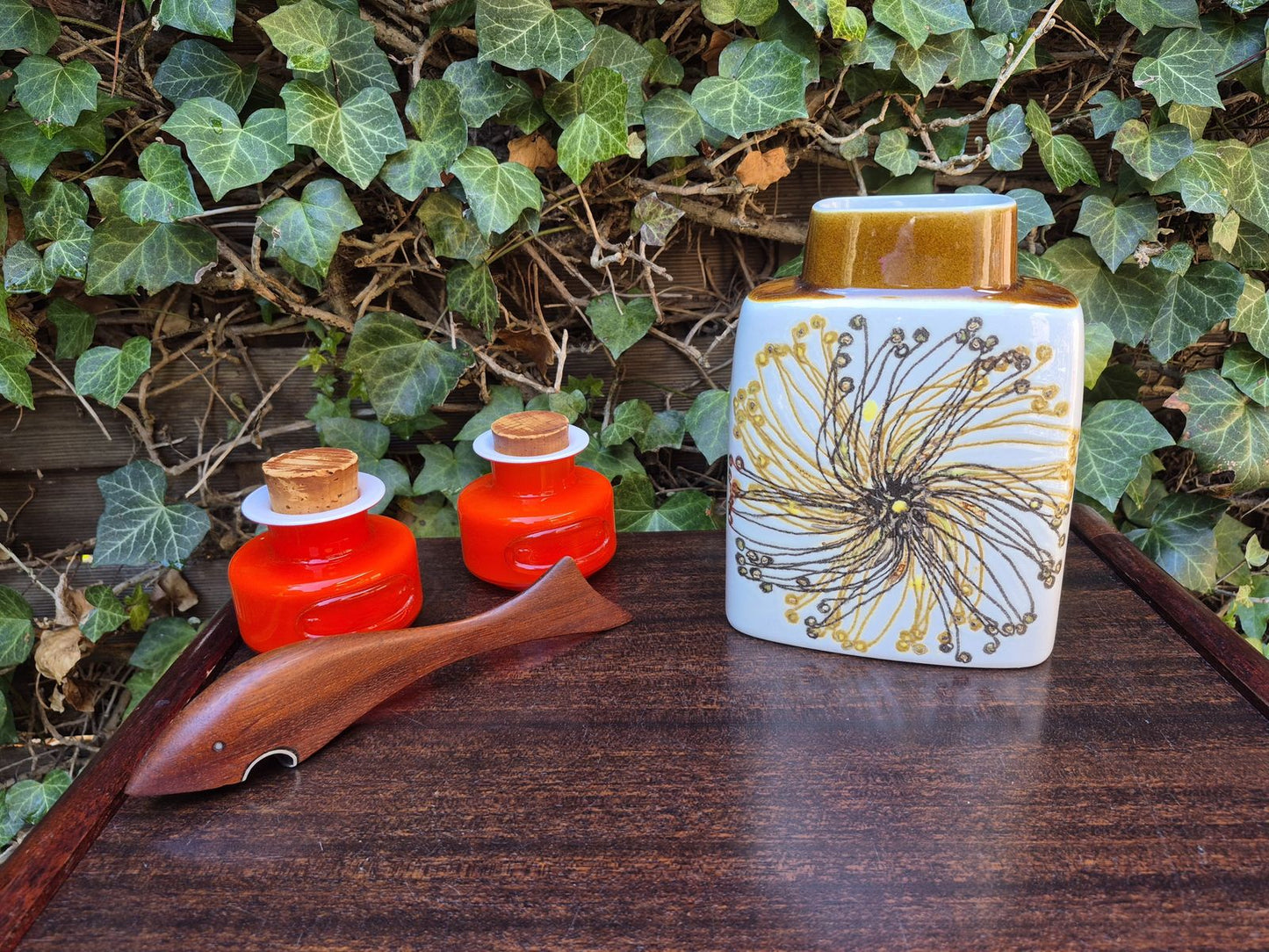 Vintage Royal Copenhagen Dänemark Fajance Vase Ellen Malmer Design 635/3121, Danish Design 1970er Jahre Baca Serie MCM Designklassiker (Kopie)