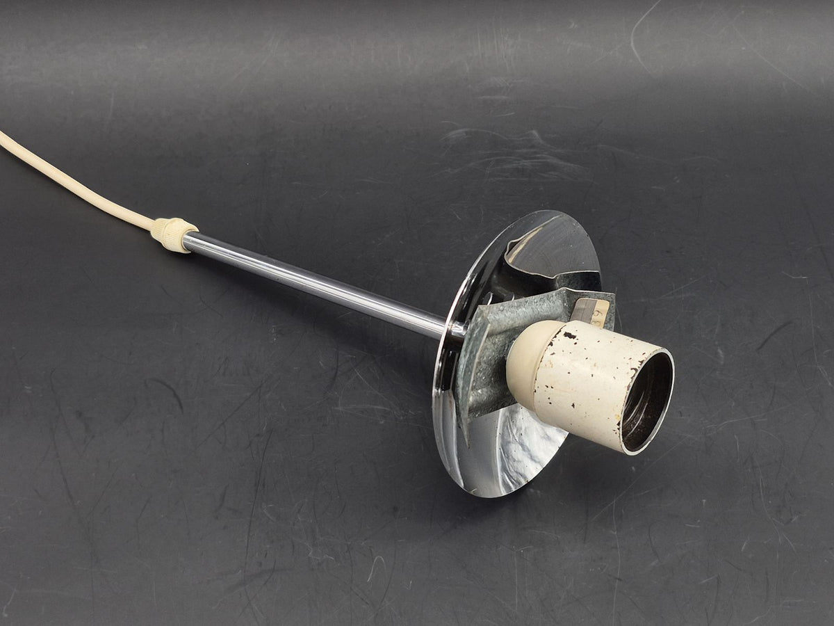 Seltene Mid-Century Odreco Typ 439 Dänemark Bauhaus Design Pendelleuchte  – dänische Vintage Pendelleuchte mit weißen Opalglas Lampenschirmen - Space Age Design Mondlampe