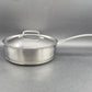 Seltene große Hackman Polaris Norway Edelstahl Pfanne – norwegische Mid-Century Design Pfanne mit Deckel, Vintage Hackman Polaris Designklassiker