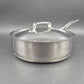 Seltene große Hackman Polaris Norway Edelstahl Pfanne – norwegische Mid-Century Design Pfanne mit Deckel, Vintage Hackman Polaris Designklassiker