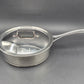 Seltene große Hackman Polaris Norway Edelstahl Pfanne – norwegische Mid-Century Design Pfanne mit Deckel, Vintage Hackman Polaris Designklassiker