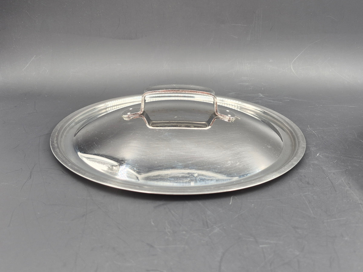 Seltene große Hackman Polaris Norway Edelstahl Pfanne – norwegische Mid-Century Design Pfanne mit Deckel, Vintage Hackman Polaris Designklassiker