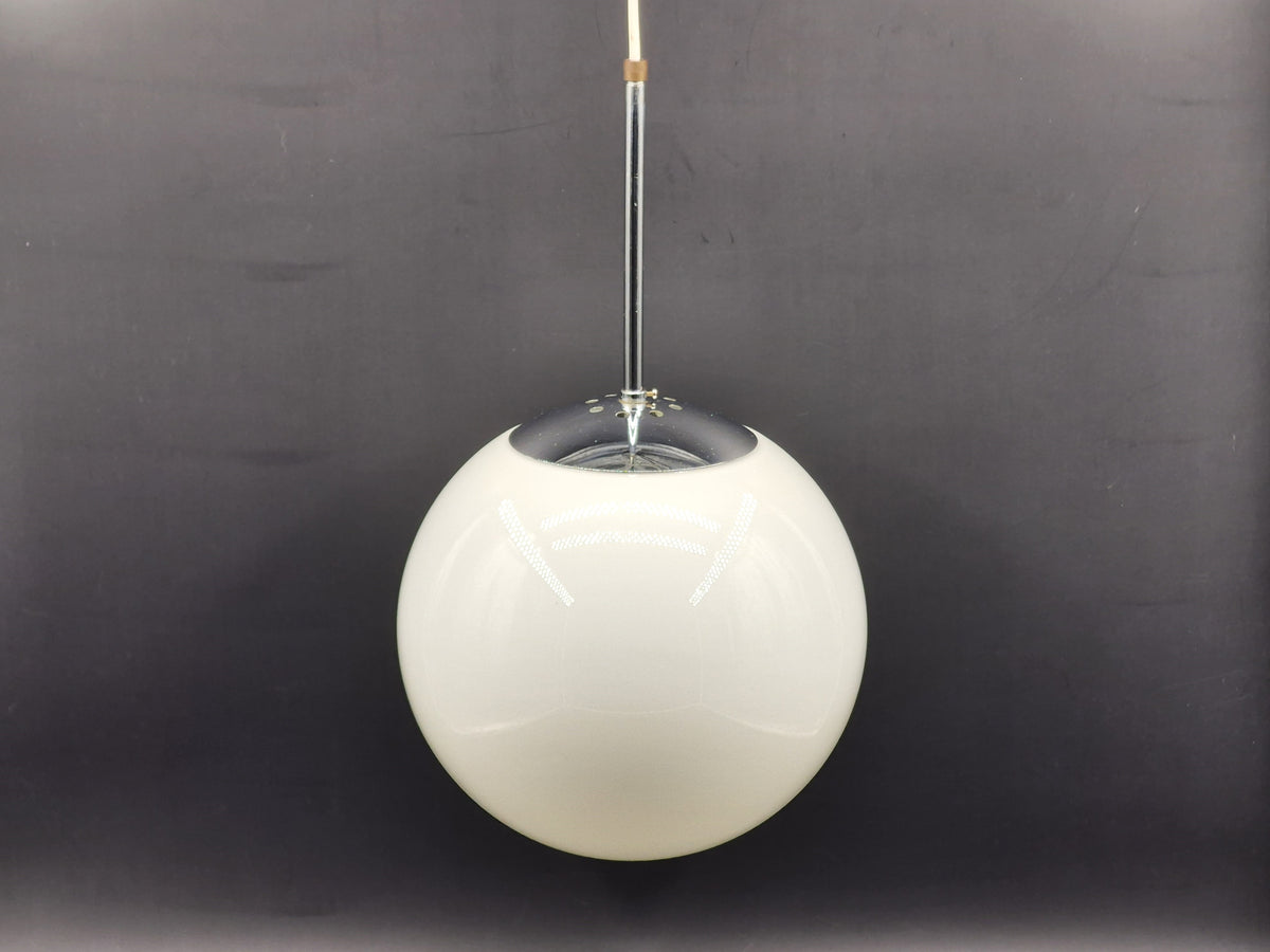 Vintage Odreco opal glas lampe Danmark 1970'erne Dansk Modern Design glaskunst