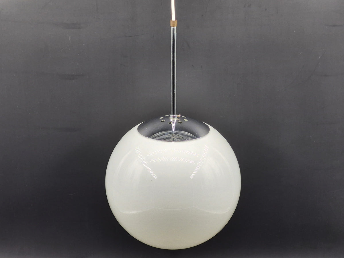 Vintage Odreco opal glas lampe Danmark 1970'erne Dansk Modern Design glaskunst