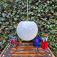 Vintage Odreco opal glas lampe Danmark 1970'erne Dansk Modern Design glaskunst
