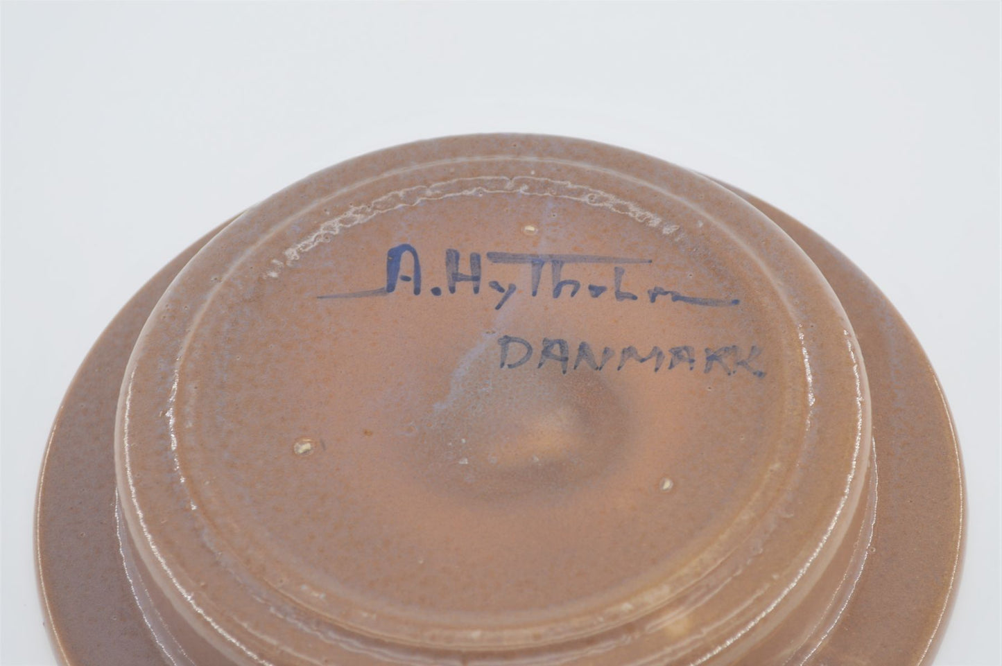 Mid-Century Allan Hytholm Dänemark Schale Studiokeramik 1970s Dänische Moderne Kunstkeramik Contemporary Art