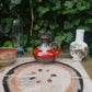 Mid-Century Roth Keramik Ebernhahn WGP Fat-Lava Vase 1970s Rote Fat-Lava Design