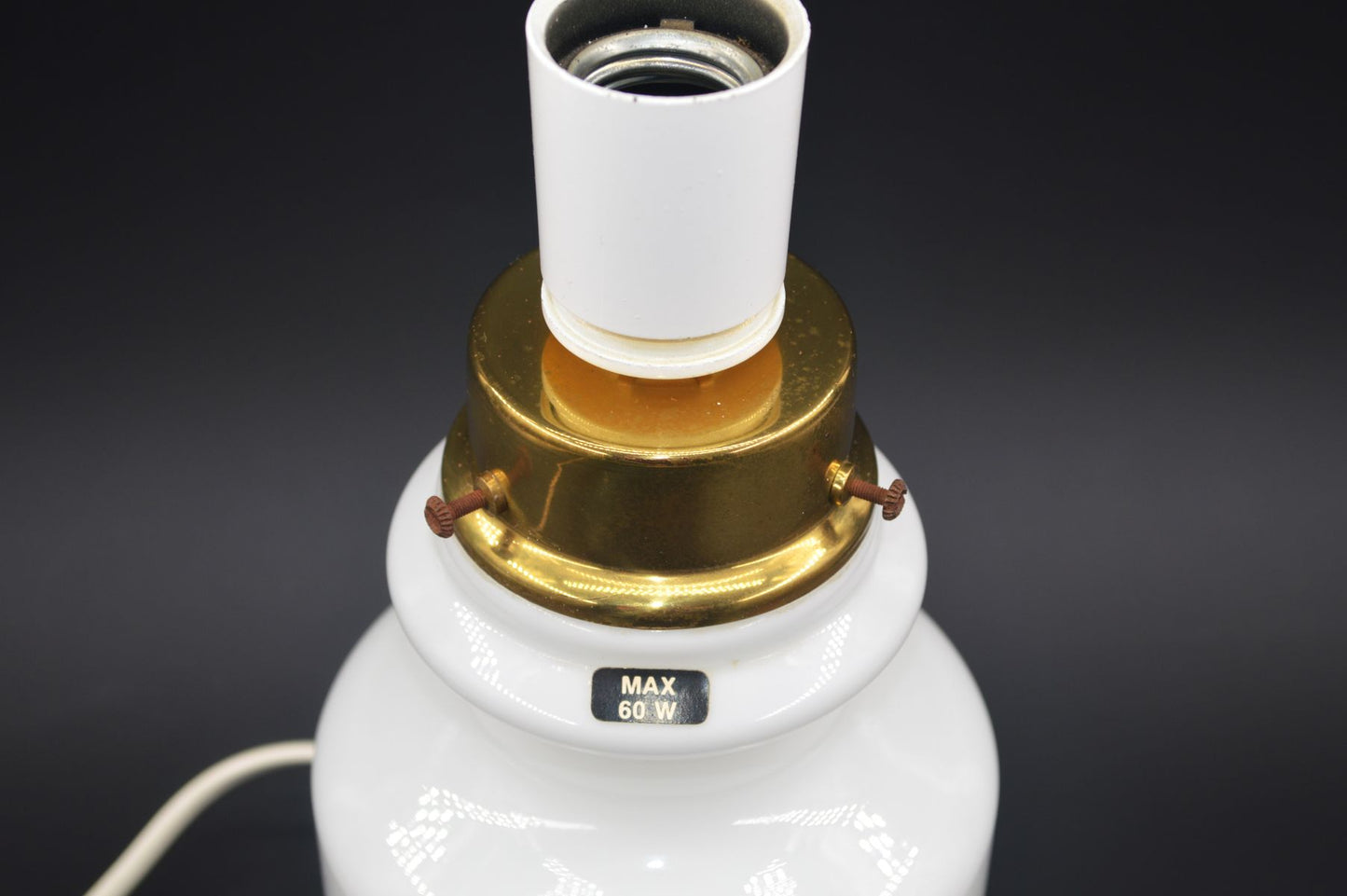 Vintage Odreco Danmark Opalglas Lampe Dänemark 1970s Danish Modern Design handgearbeitete Glaskunst Lampe