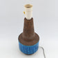 Große Vintage Rimini Blue Bitossi Keramik Tischlampe HS 32/25 Design Aldo Londi Mid-Century Modern Design 1960s italienischer Fat-Lava Designklassiker