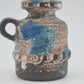 Vintage Carstens Tönnieshof Keramik Vase 7327-15 WGP blaue Fat-Lava Glasur Kunstkeramik Mid-Century Vase