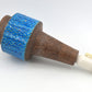 Große Vintage Rimini Blue Bitossi Keramik Tischlampe HS 32/25 Design Aldo Londi Mid-Century Modern Design 1960s italienischer Fat-Lava Designklassiker