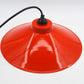 Dänische Mid-Century Schuhmacherlampe – Rot emaillierte Vintage Design Schuster Hängelampe - 1960s dänische MCM Industrie Design Pendellampe