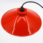 Dänische Mid-Century Schuhmacherlampe – Rot emaillierte Vintage Design Schuster Hängelampe - 1960s dänische MCM Industrie Design Pendellampe