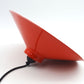 Dänische Mid-Century Schuhmacherlampe – Rot emaillierte Vintage Design Schuster Hängelampe - 1960s dänische MCM Industrie Design Pendellampe
