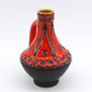 WGP Bay Keramik Fat-Lava Keramik Vase 67-17 Bodo Mans Design 1960s Westgerman Pop-Art Design