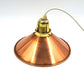änische Mid-Century Schuhmacherlampen - Vintage Kupfer Schumacher oder Schuster Hängelampen - 1960s dänische MCM Industrie Design Pendellampen