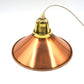 änische Mid-Century Schuhmacherlampen - Vintage Kupfer Schumacher oder Schuster Hängelampen - 1960s dänische MCM Industrie Design Pendellampen