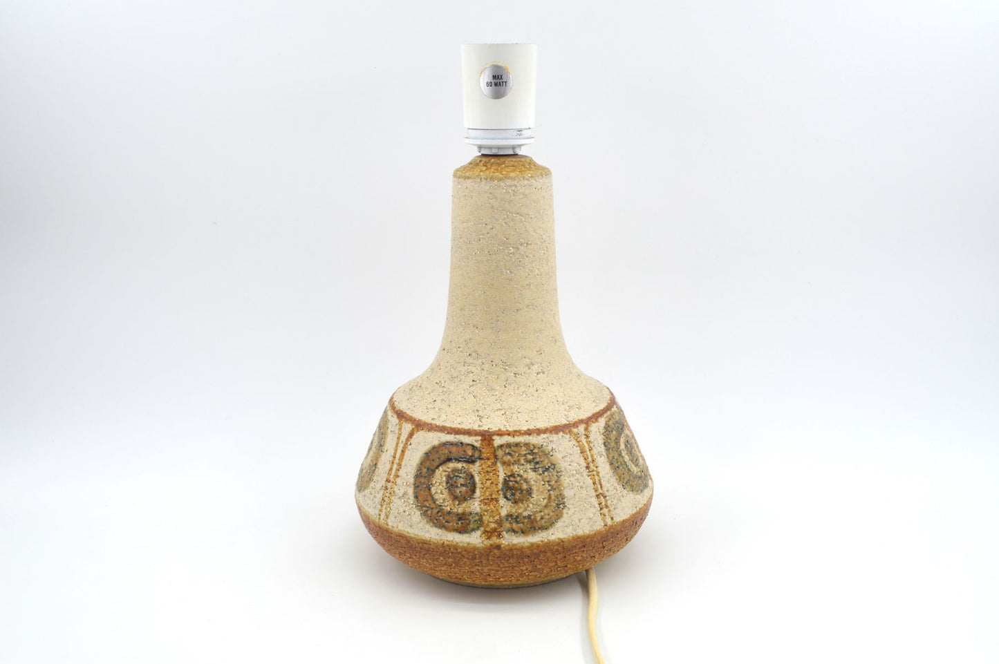 Danish Modern Svend Aage Jensen & Noomi Backhausen Søholm Stentøj Tischlampe 3062 1970s Mid-Century Modern Kunstkeramik Dänemark