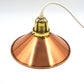 änische Mid-Century Schuhmacherlampen - Vintage Kupfer Schumacher oder Schuster Hängelampen - 1960s dänische MCM Industrie Design Pendellampen