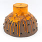 T.F. Danmark 1970s Pop-Art Hängelampe handgearbeitete Studiokeramik 1977 Fat-Lava Glasur Danish Modern Design
