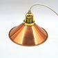 änische Mid-Century Schuhmacherlampen - Vintage Kupfer Schumacher oder Schuster Hängelampen - 1960s dänische MCM Industrie Design Pendellampen