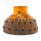 T.F. Danmark 1970s Pop-Art Hängelampe handgearbeitete Studiokeramik 1977 Fat-Lava Glasur Danish Modern Design