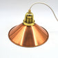 änische Mid-Century Schuhmacherlampen - Vintage Kupfer Schumacher oder Schuster Hängelampen - 1960s dänische MCM Industrie Design Pendellampen