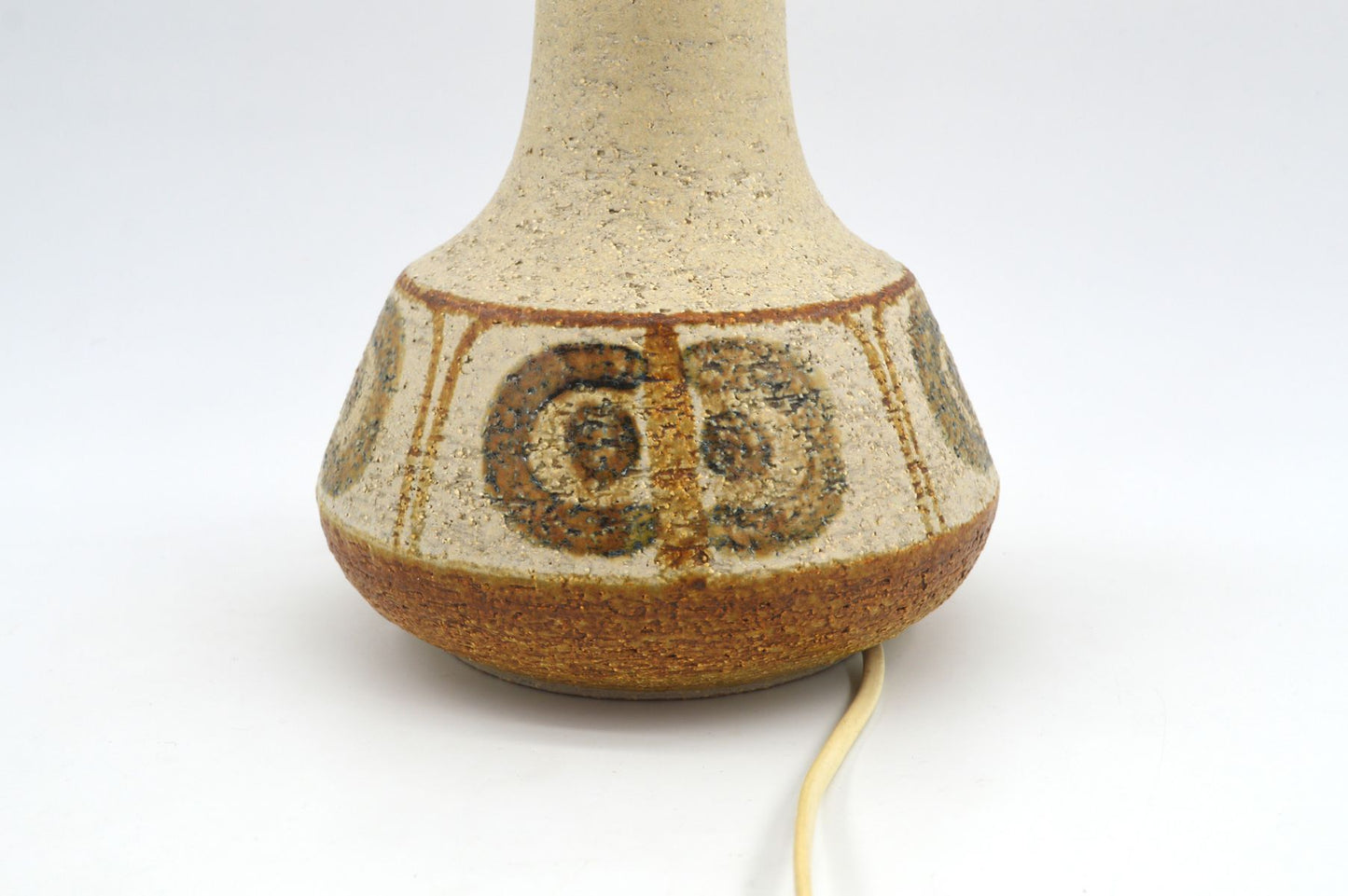 Danish Modern Svend Aage Jensen & Noomi Backhausen Søholm Stentøj Tischlampe 3062 1970s Mid-Century Modern Kunstkeramik Dänemark