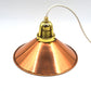 änische Mid-Century Schuhmacherlampen - Vintage Kupfer Schumacher oder Schuster Hängelampen - 1960s dänische MCM Industrie Design Pendellampen