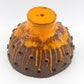 T.F. Danmark 1970s Pop-Art Hängelampe handgearbeitete Studiokeramik 1977 Fat-Lava Glasur Danish Modern Design
