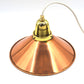 änische Mid-Century Schuhmacherlampen - Vintage Kupfer Schumacher oder Schuster Hängelampen - 1960s dänische MCM Industrie Design Pendellampen