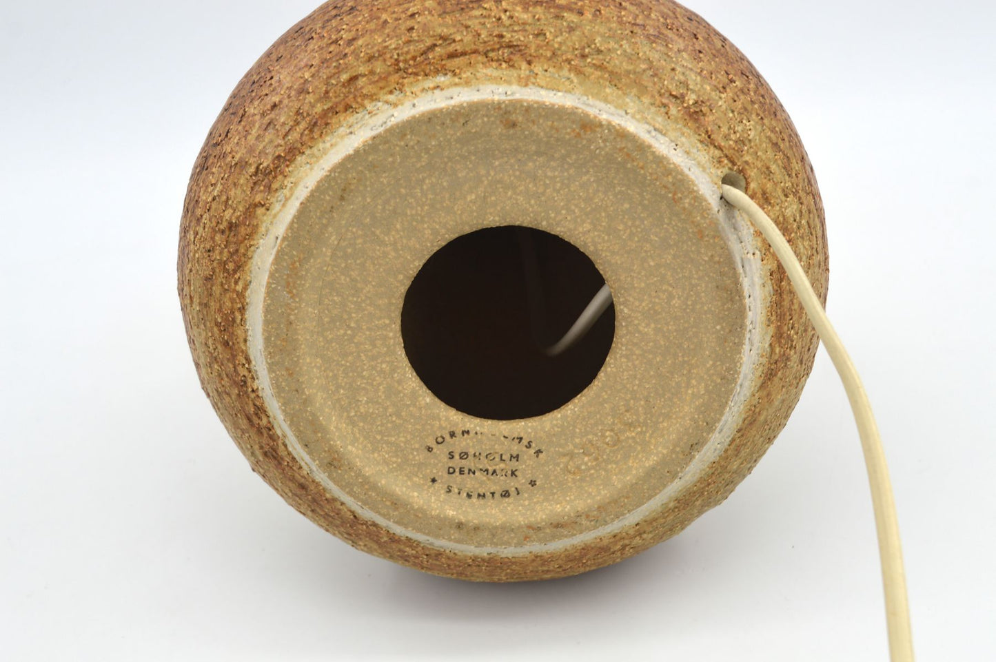 Danish Modern Svend Aage Jensen & Noomi Backhausen Søholm Stentøj Tischlampe 3062 1970s Mid-Century Modern Kunstkeramik Dänemark