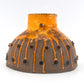 T.F. Danmark 1970s Pop-Art Hängelampe handgearbeitete Studiokeramik 1977 Fat-Lava Glasur Danish Modern Design
