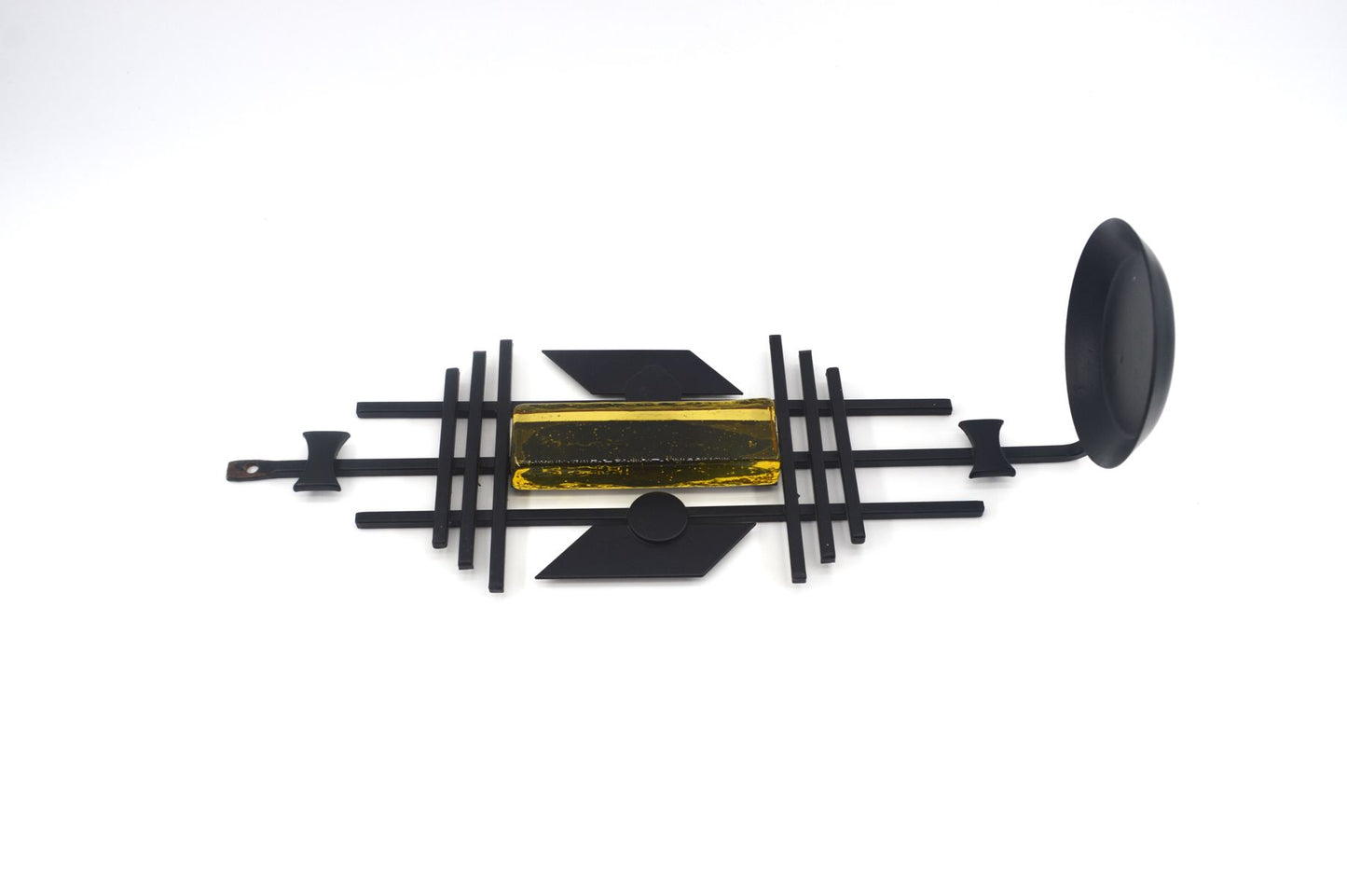 Mid-Century Dantoft Dänemark Danish Modern Metall Wandskulptur Kerzenhalter 1960s Danish Modern Design Kunsthandwerk brutalistische Skulptur
