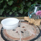 Mid-Century Holmegaard Amfora Opalglas Schale 1990s Michael Bang Danish Design